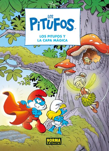 Portada de LOS PITUFOS 43. LOS PITUFOS Y LA CAPA MÁGICA